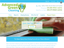 Tablet Screenshot of advancedgreencleaning.com